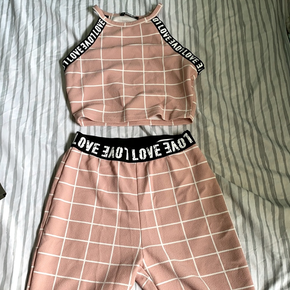2 piece pants and shirt set
